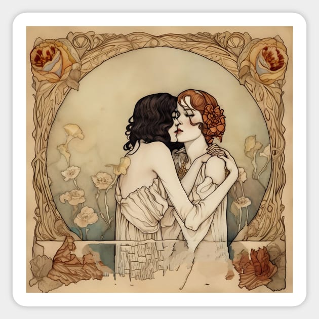 Eternal Love: An Embrace Across Time Sticker by naars90